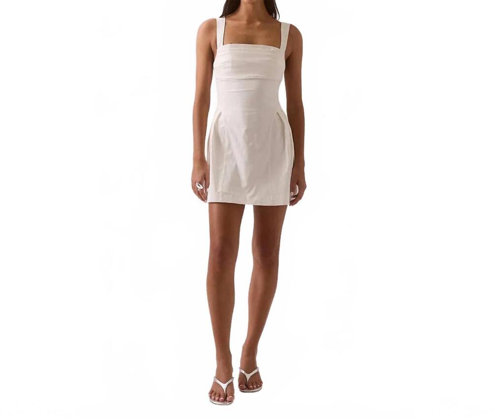 NEW SOVERE nixie mini dress in white